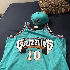 NBA jersey and hat